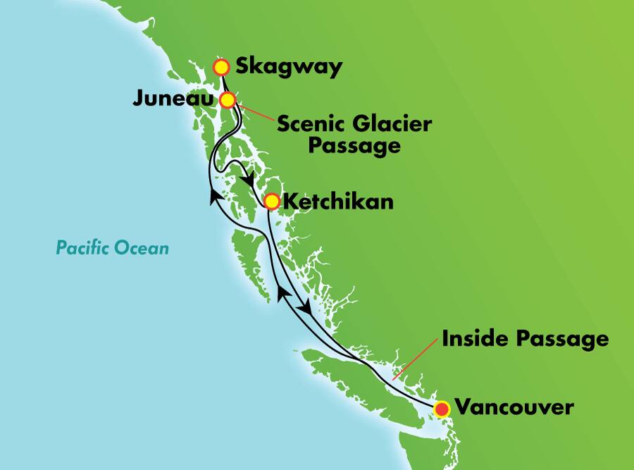 Alaska y los fiordos de los glaciares de Holkham Bay desde Vancouver, 7 días Alaska y los fiordos de los glaciares de Holkham Bay desde Vancouver, 7 días